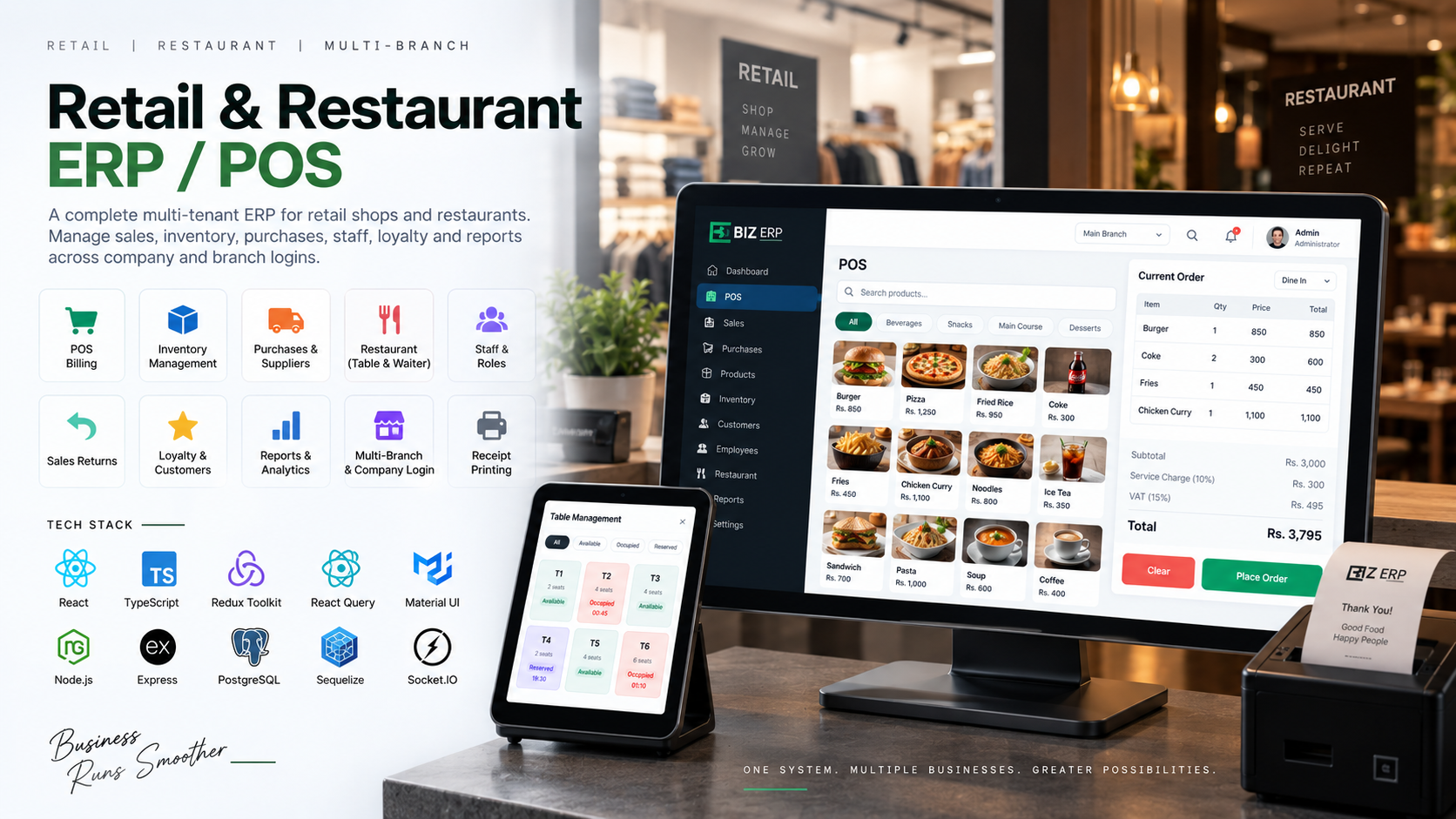 Retail ERP — A till and back office shops can share